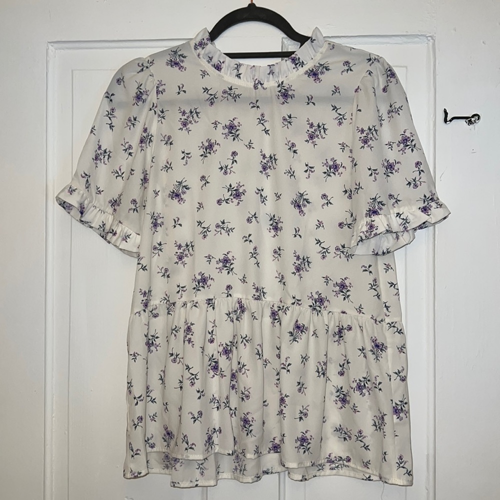 Orange creek floral top